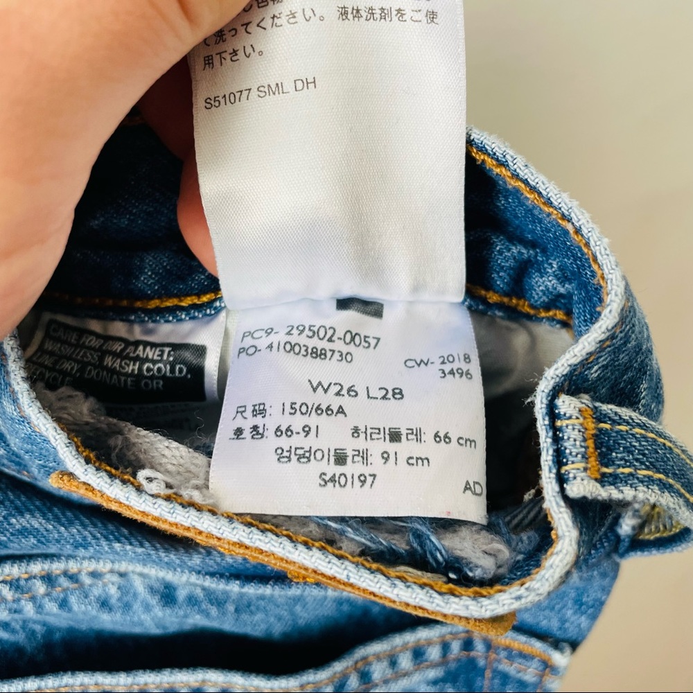 Levi’s 501 Wedgie Icon Straight Leg Button-Closure Cropped Jeans - Picture 7 of 7